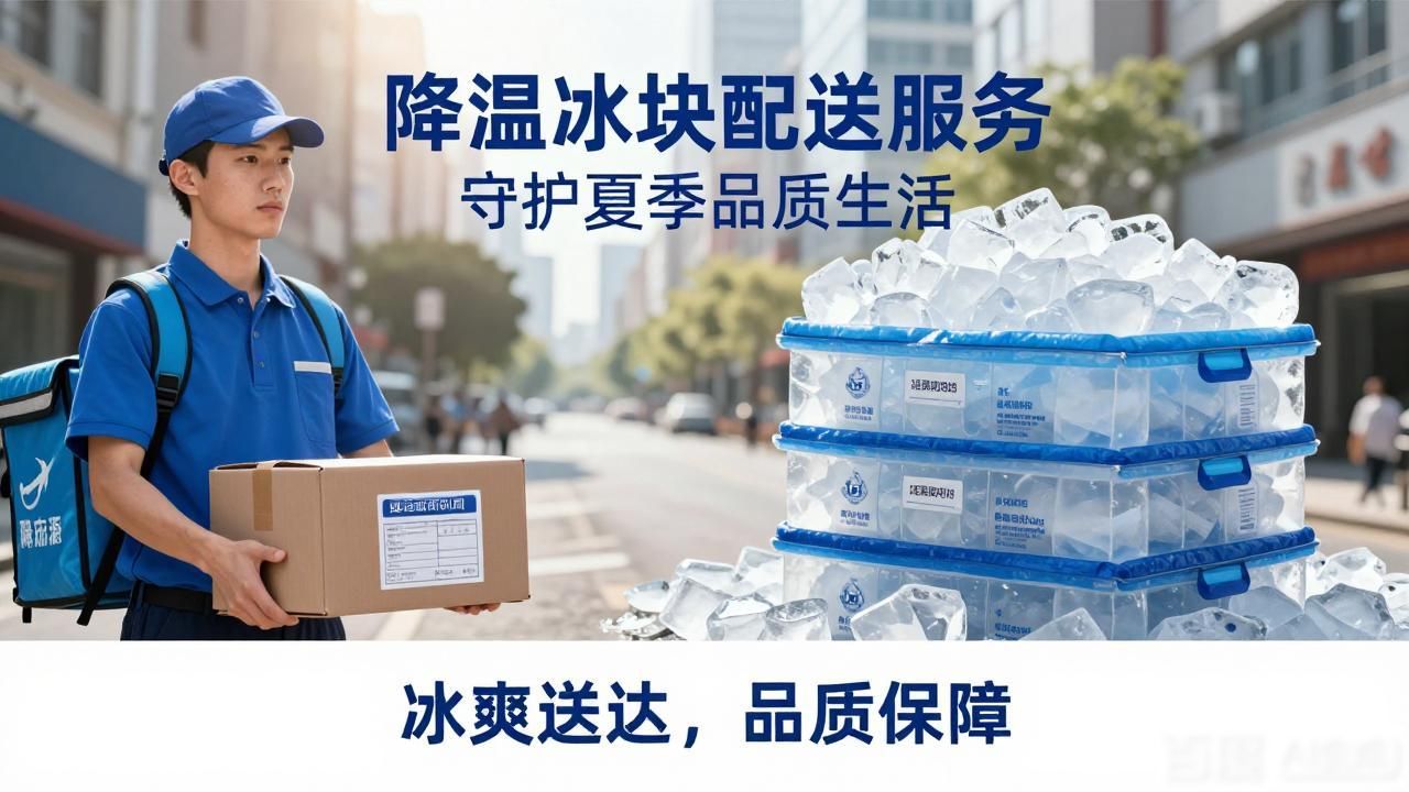 降温冰块配送服务 守护深圳坪山区夏季品质生活